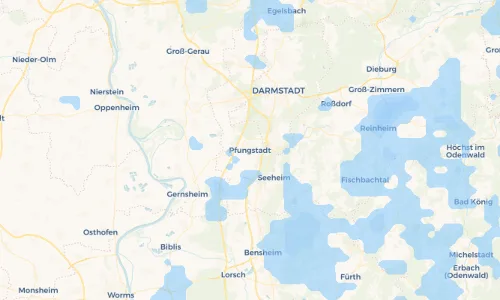 Regenradar Vorschaubild - Aktuelle Niederschläge in Pfungstadt und Umgebung