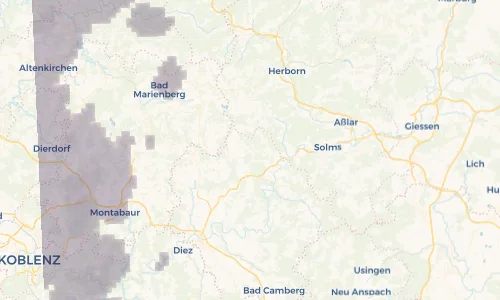 Regenradar Vorschaubild - Aktuelle Niederschläge in Probbach und Umgebung