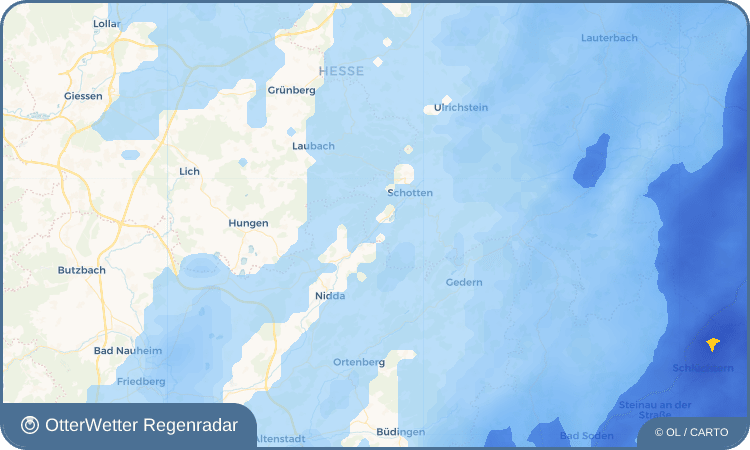 Wetter-Widget-Vorschau mit Vorhersagedaten für Rainrod