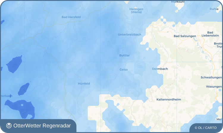 Widget-Vorschau für Rasdorf Wetter-Widget-Vorschau mit Vorhersagedaten für Rasdorf
