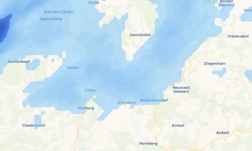 Regenradar Vorschaubild - Aktuelle Niederschläge in Rauschenberg und Umgebung