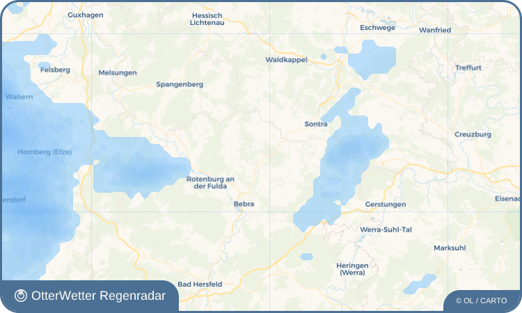 OtterWetter Regenradar-Widget Rautenhausen