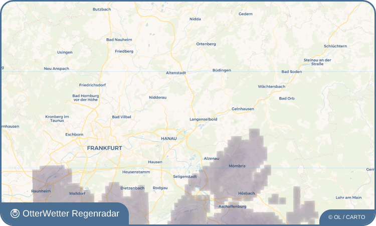 OtterWetter Regenradar-Widget Ravolzhausen