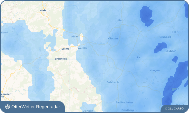 OtterWetter Regenradar-Widget Rechtenbach