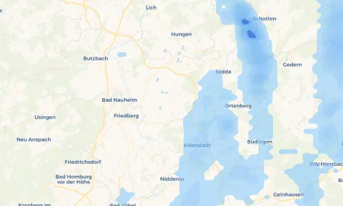 Regenradar Vorschaubild - Aktuelle Niederschläge in Reichelsheim und Umgebung