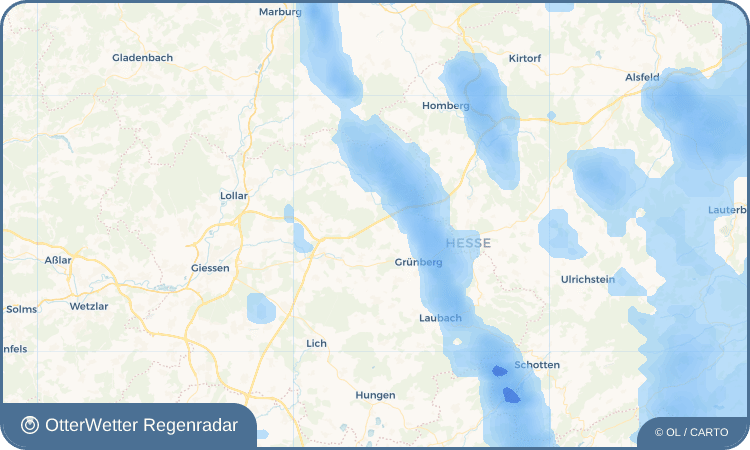 OtterWetter Regenradar-Widget Reinhardshain
