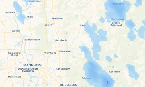 Regenradar Vorschaubild - Aktuelle Niederschläge in Reisen und Umgebung