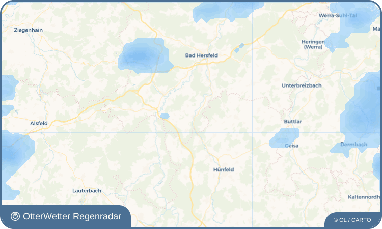 OtterWetter Regenradar-Widget Rhina
