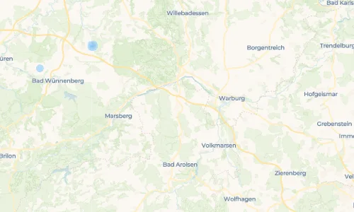 Regenradar Vorschaubild - Aktuelle Niederschläge in Rhoden und Umgebung