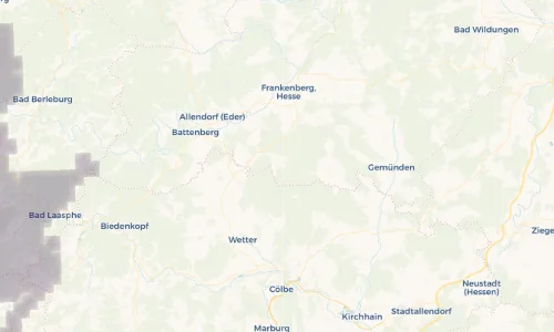 Regenradar Vorschaubild - Aktuelle Niederschläge in Roda und Umgebung