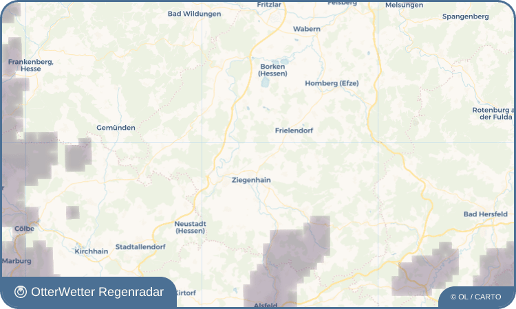 Wetter-Widget-Vorschau mit Vorhersagedaten für Rörshain