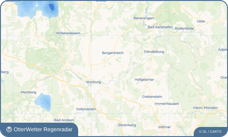 OtterWetter Regenradar-Widget Rösebeck