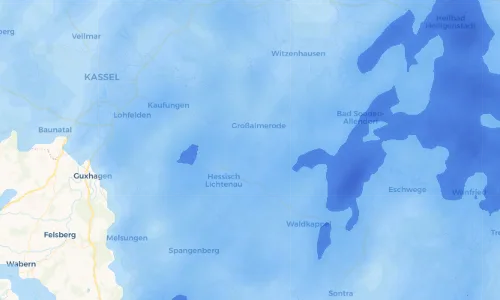 Regenradar Vorschaubild - Aktuelle Niederschläge in Rommerode und Umgebung