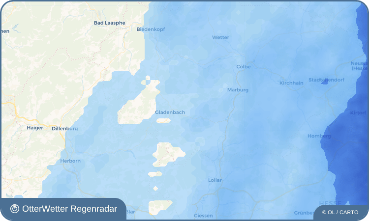 OtterWetter Regenradar-Widget Rüchenbach