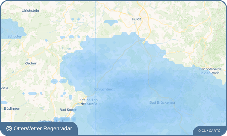 OtterWetter Regenradar-Widget Rückers