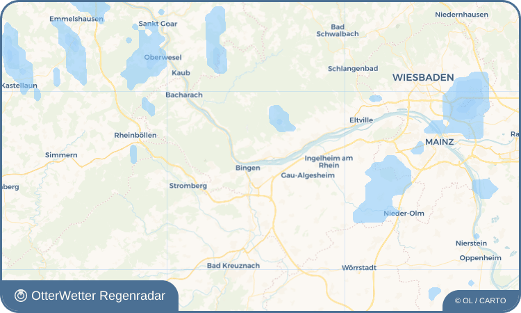 Widget-Vorschau für Rüdesheim Wetter-Widget-Vorschau mit Vorhersagedaten für Rüdesheim