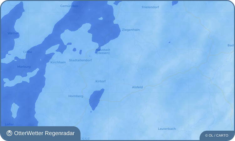 OtterWetter Regenradar-Widget Ruhlkirchen
