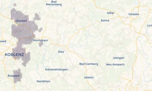 Regenradar Vorschaubild - Aktuelle Niederschläge in Runkel und Umgebung