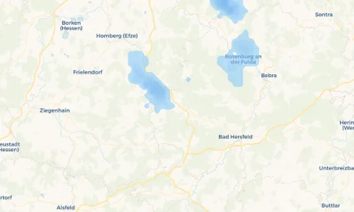 Regenradar Vorschaubild - Aktuelle Niederschläge in Saasen und Umgebung
