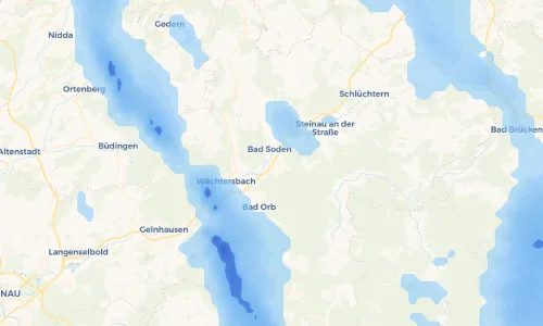 Regenradar Vorschaubild - Aktuelle Niederschläge in Salmünster und Umgebung