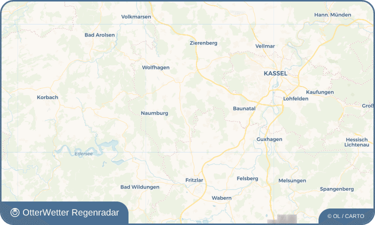 OtterWetter Regenradar-Widget Sand