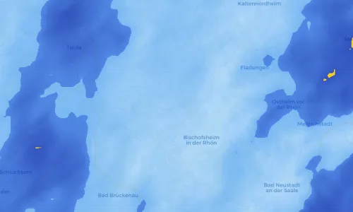 Regenradar Vorschaubild - Aktuelle Niederschläge in Sandberg und Umgebung