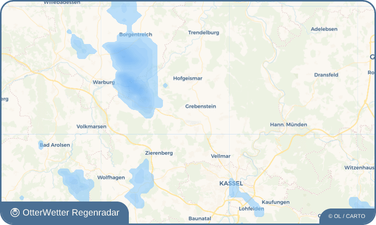 Wetter-Widget-Vorschau mit Vorhersagedaten für Schachten