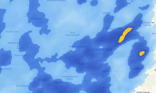 Regenradar Vorschaubild - Aktuelle Niederschläge in Schlangenbad und Umgebung