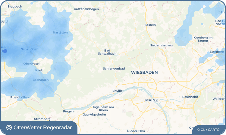 OtterWetter Regenradar-Widget Schlangenbad