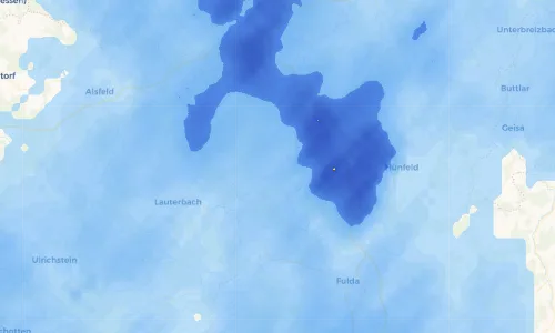 Regenradar Vorschaubild - Aktuelle Niederschläge in Schlitz und Umgebung