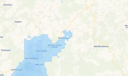 Regenradar Vorschaubild - Aktuelle Niederschläge in Schlüchtern und Umgebung