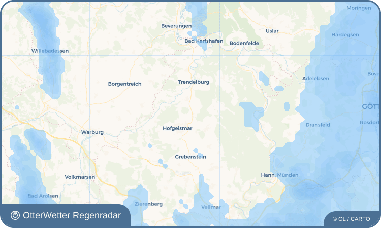 OtterWetter Regenradar-Widget Schöneberg
