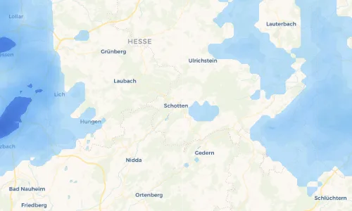 Regenradar Vorschaubild - Aktuelle Niederschläge in Schotten und Umgebung