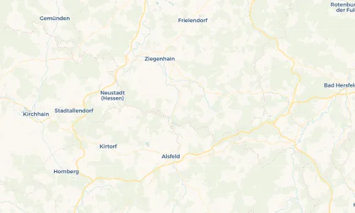 Regenradar Vorschaubild - Aktuelle Niederschläge in Schrecksbach und Umgebung