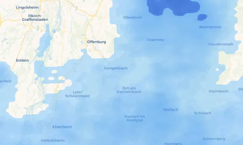 Regenradar Vorschaubild - Aktuelle Niederschläge in Schwaibach und Umgebung