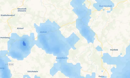 Regenradar Vorschaubild - Aktuelle Niederschläge in Schwarz und Umgebung