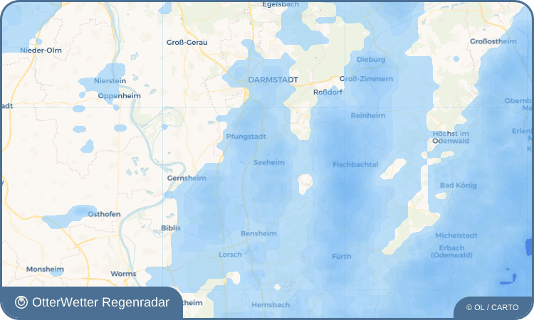 Widget-Vorschau für Seeheim Wetter-Widget-Vorschau mit Vorhersagedaten für Seeheim