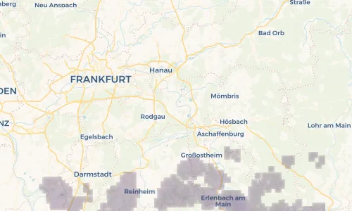 Regenradar Vorschaubild - Aktuelle Niederschläge in Seligenstadt und Umgebung