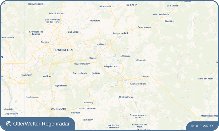 OtterWetter Regenradar-Widget Seligenstadt