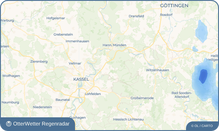 OtterWetter Regenradar-Widget Sichelnstein