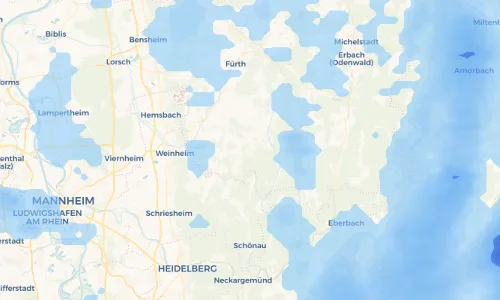 Regenradar Vorschaubild - Aktuelle Niederschläge in Siedelsbrunn und Umgebung
