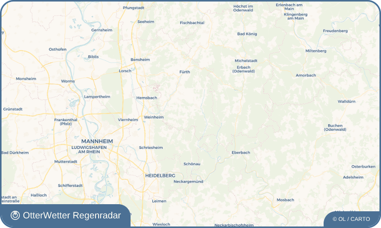 OtterWetter Regenradar-Widget Siedelsbrunn