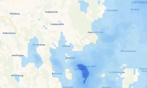 Regenradar Vorschaubild - Aktuelle Niederschläge in Simmershausen und Umgebung