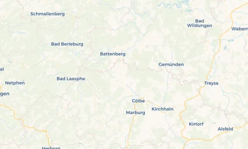 Regenradar Vorschaubild - Aktuelle Niederschläge in Simtshausen und Umgebung