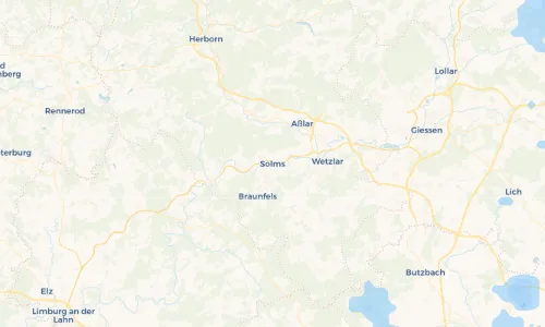 Regenradar Vorschaubild - Aktuelle Niederschläge in Solms und Umgebung