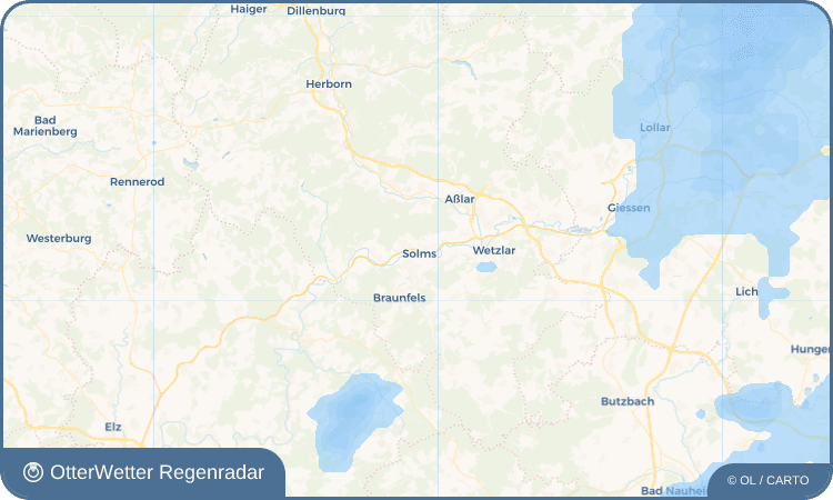 OtterWetter Regenradar-Widget Solms