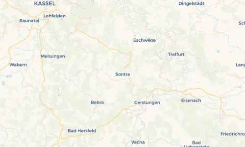Regenradar Vorschaubild - Aktuelle Niederschläge in Sontra und Umgebung