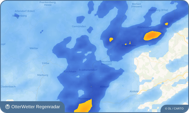 OtterWetter Regenradar-Widget Speckswinkel
