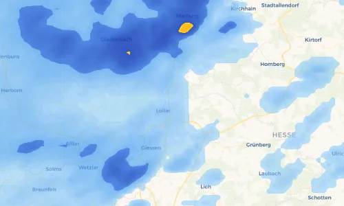 Regenradar Vorschaubild - Aktuelle Niederschläge in Staufenberg und Umgebung