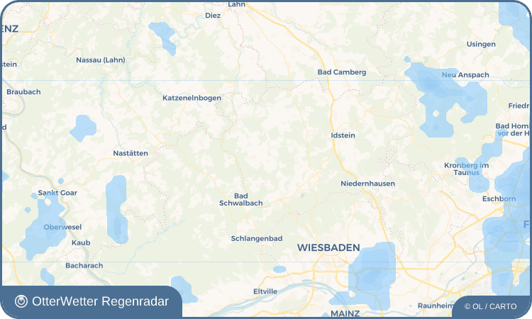 OtterWetter Regenradar-Widget Steckenroth